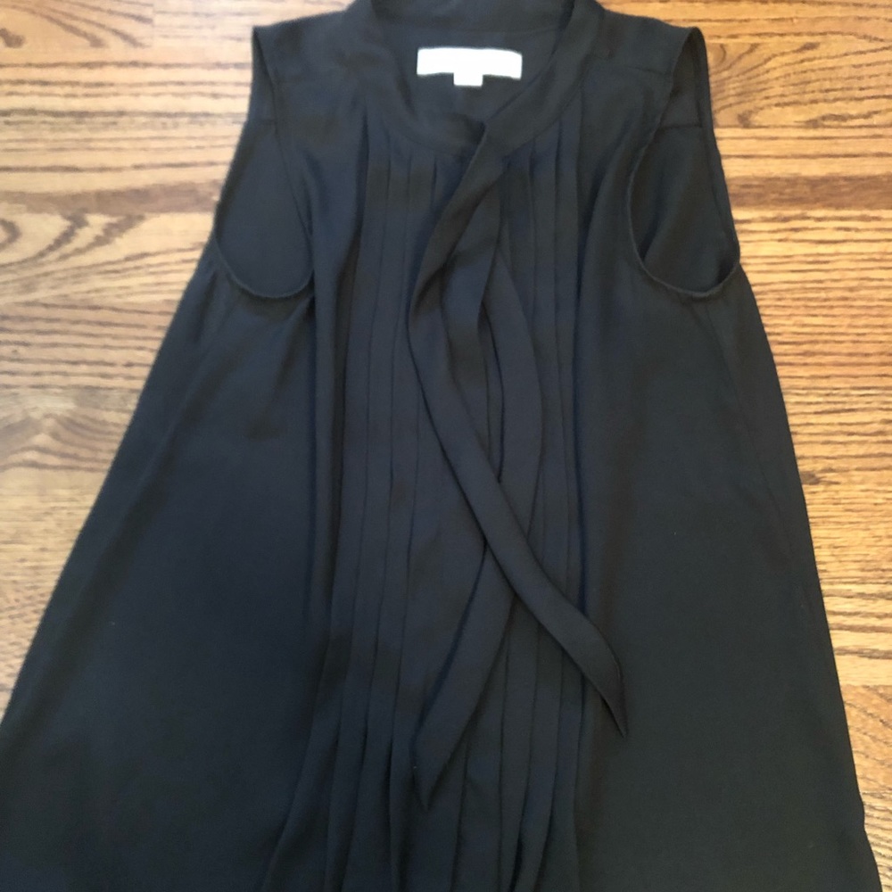 Black silk top